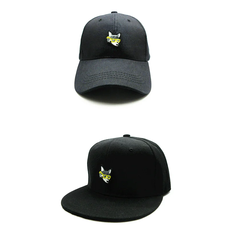 

LDSLYJR 2018 Wolf head embroidery cotton Baseball Cap hip-hop cap Adjustable Snapback Hats for kids and adult size 212