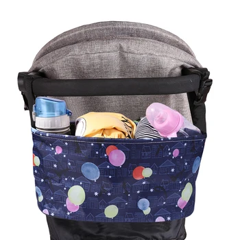 

Waterproof Large Capacity Baby Stroller Accessories Diaper Nappy Bag Cartoon Color Folding Animal Stroller Organizer Bag