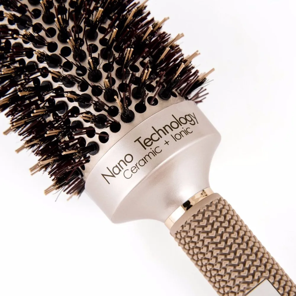 Керамическая алюминиевая круглая расческа для волос Brosse Cheveux Профессиональные