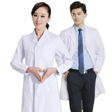 Bai Dazhao doctor male and female doctors wear long sleeves Slim pharmacy nurses wear doctors suits experimental internships