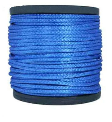 12 мм x 100 м высокопрочный синтетический трос лебедки СВМПЭ* 27000 фунтов ломающийся Натяжной синий цвет