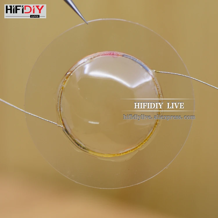 HIFIDIY LIVE 1 дюйм 25,4 мм 25,5 мм твитеры звуковая катушка прозрачный пластиковый твердый мембранный ВЧ динамик запчасти для ремонта