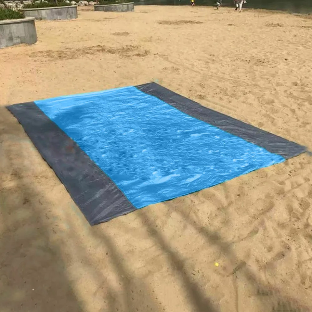2019 Outdoor camping mat portable beach waterproof folding pocket beach mat self inflating camping mattress sleeping 40J3 (6)