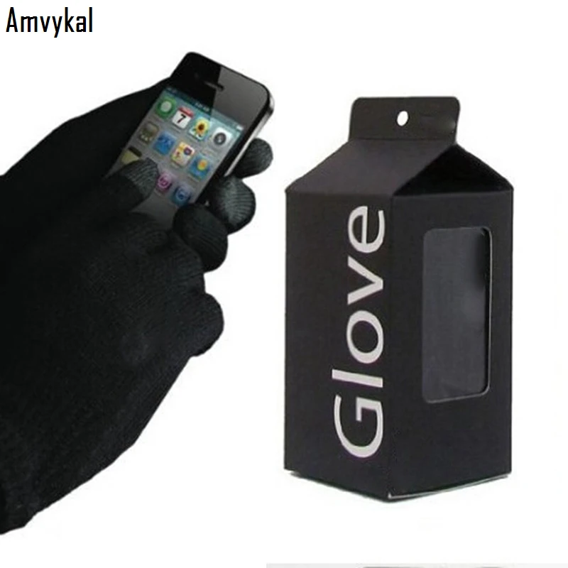 Amvykal Thicken Knitted Gloves For ipad Screen Touch Gloves Warm Winter