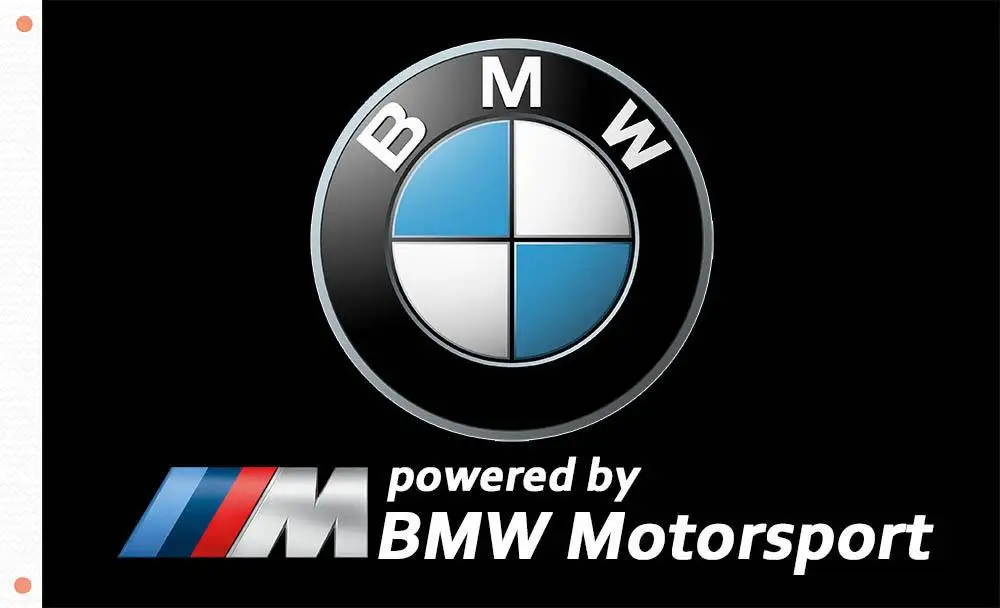 2x8FT BMW-Motorsport-Flag-Banner Black  Advertising Polyester Flag2 