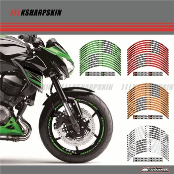 

Motorcycle Wheel Rim Decals Wheel Reflective Stickers Stripes For Kawasaki Z800