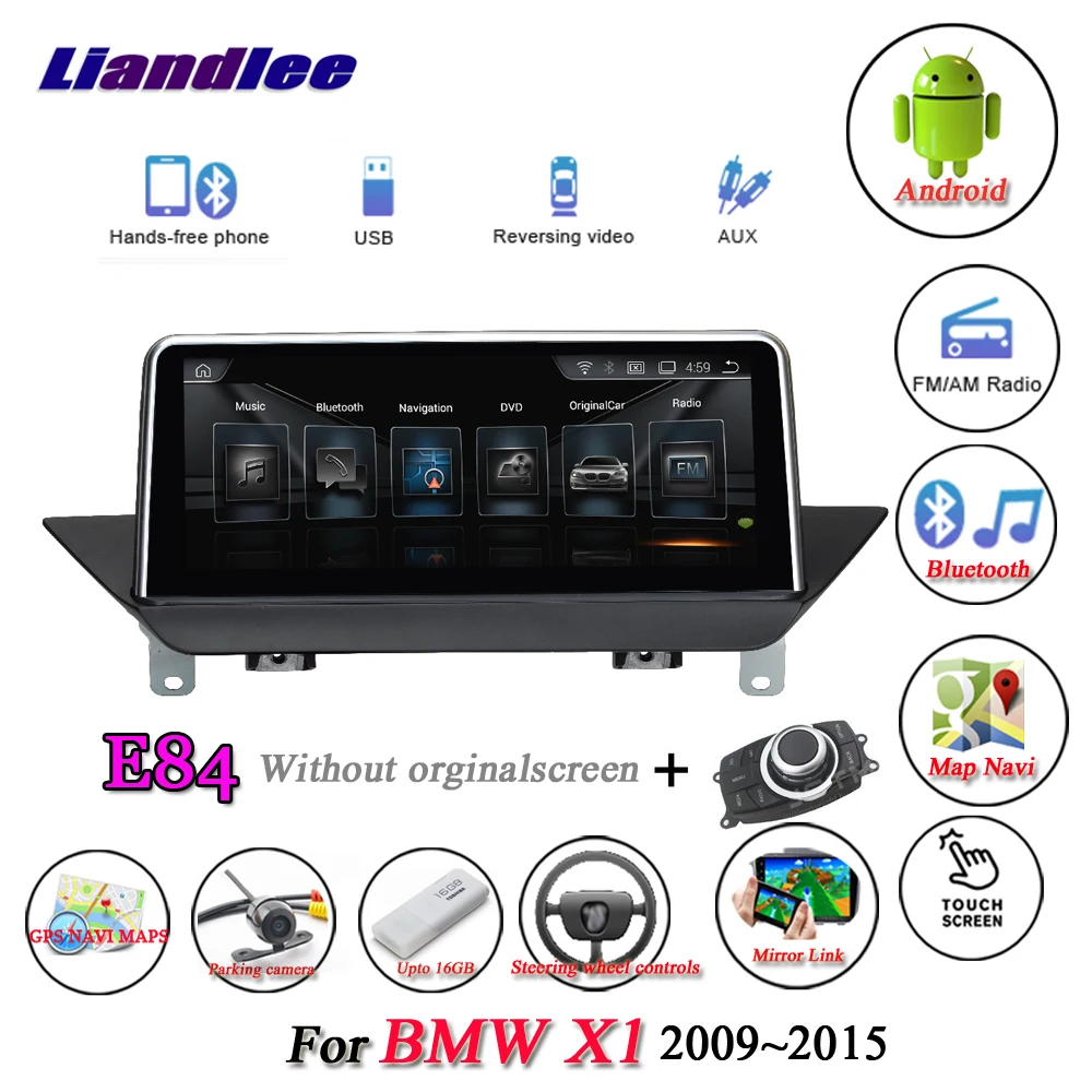 Liandlee For BMW X1 E84 Without Screen 2009~2015 Android Original System Radio Idrive AUX BT Wifi GPS Navi Navigation Multimedia-in Car Multimedia Player ...