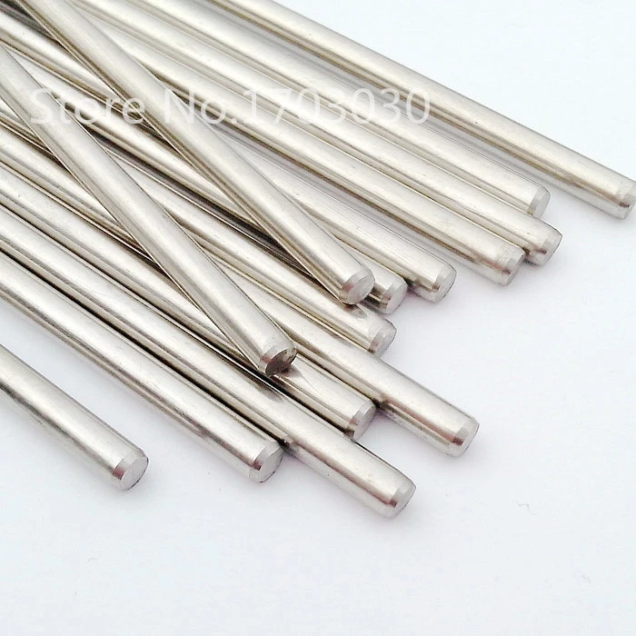 RC Stainless Steel Rod shaft Linear Rail Round Shaft Length 100mm * Diameter2mm/2.5mm/3mm/4mm/5mm 10pcs