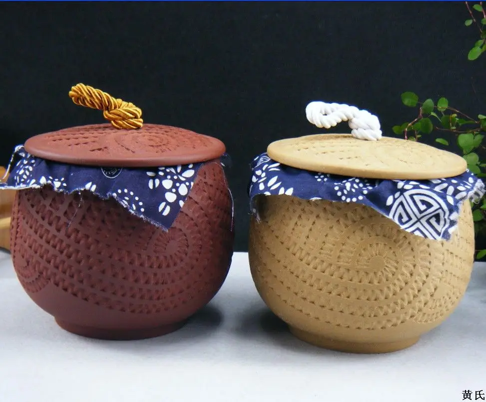 The supply of tea of Yixing Zisha tea jar pick sand small storage tank with half a catty