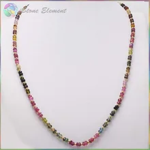 Яркие качественные натуральные многоцветные турмалиновые граненые бусины Roudell с серебряным золотым покрытием ожерелье и браслеты