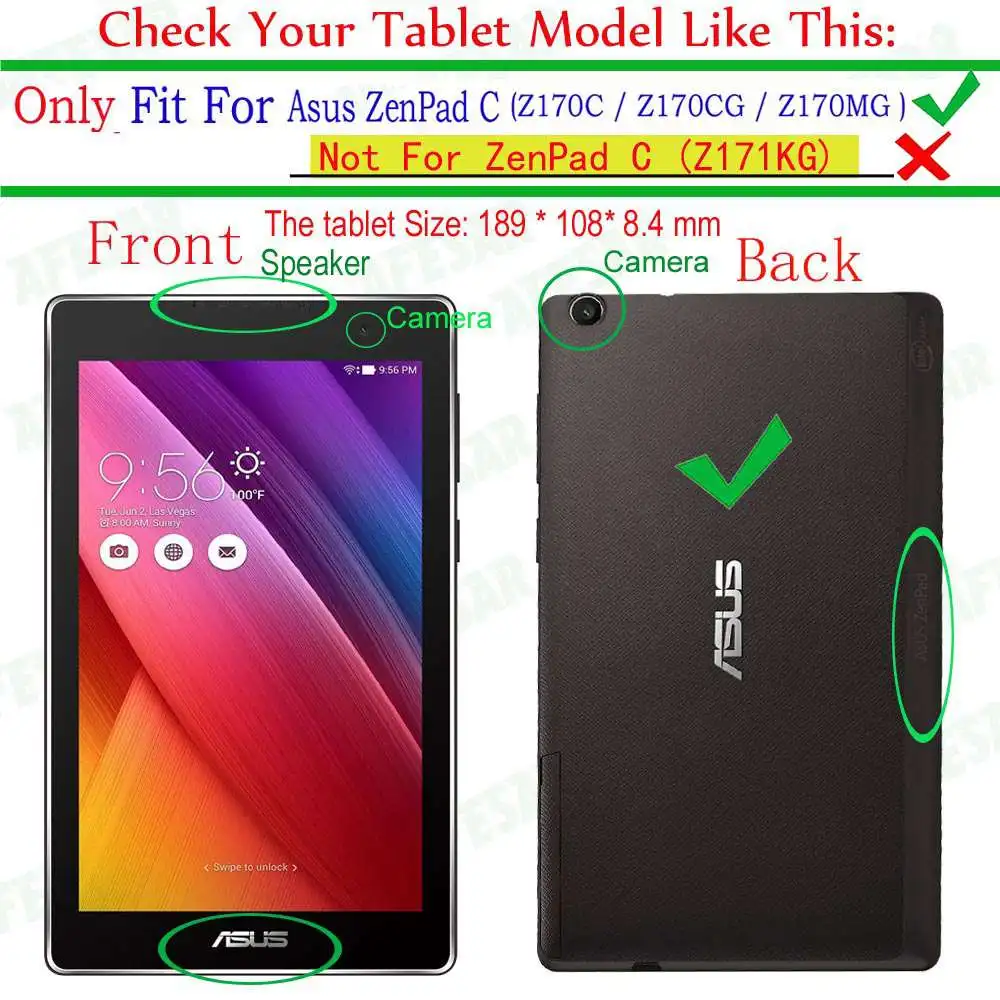 Защитная пленка из закаленного стекла для Asus ZenPad C 7,0 Z170C Z170MG Z170CG Z170 7 дюймов 9H планшет с защитой от царапин стеклянная пленка