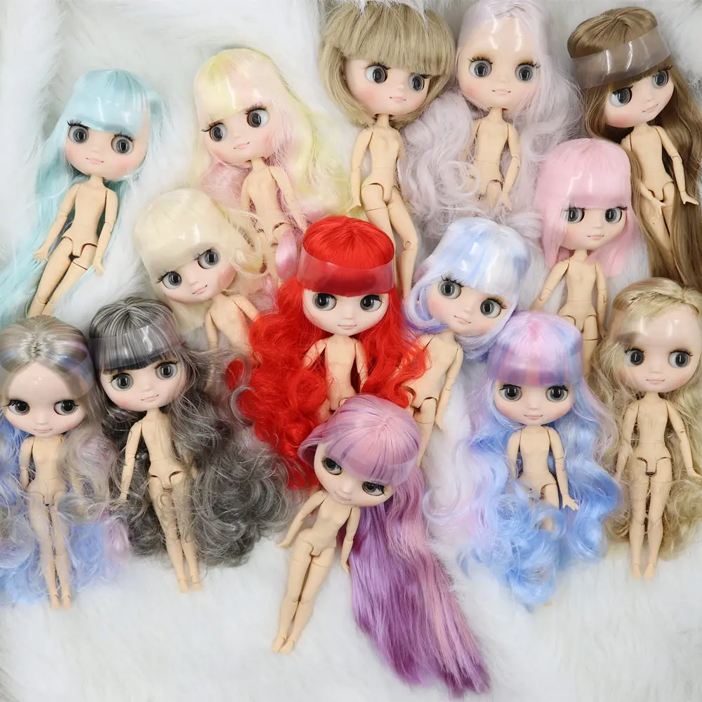 

ICY Nude Factory Middie Blyth doll No.7 Frosted skin 20cm 1/8 joint body doll,Hand gesture as Gift Neo