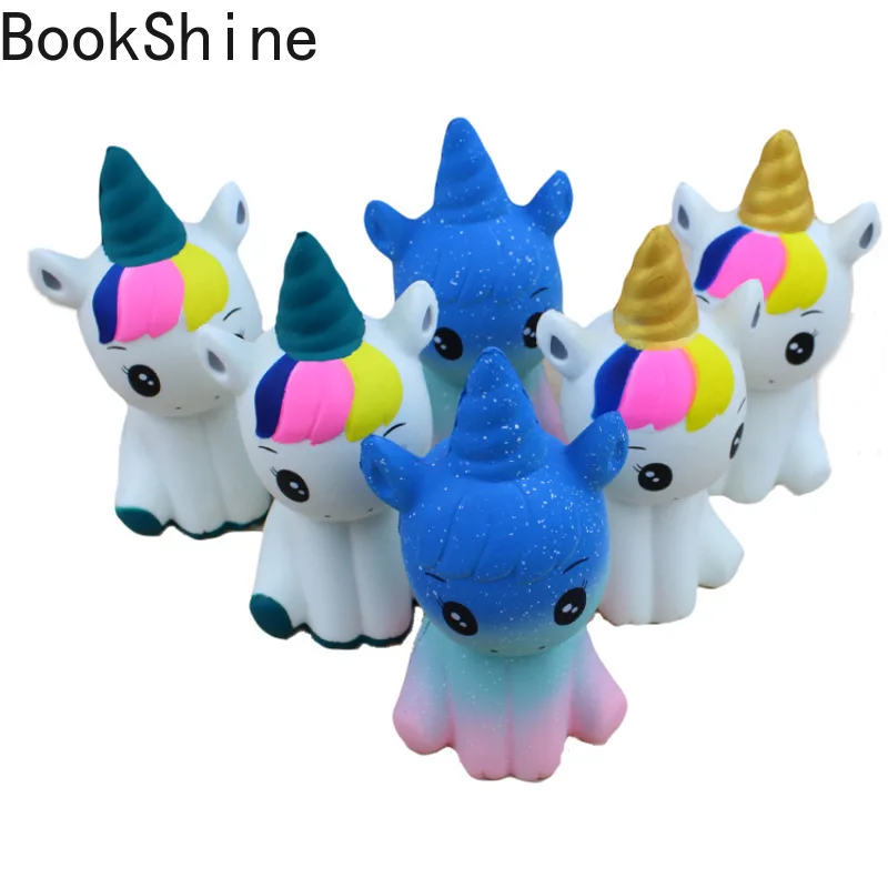 Kawaii Squishy Slow Rising Donut Soft Colorful Animal Big Unicorn Squeeze Fun Antistress Toy for Children | Игрушки и хобби