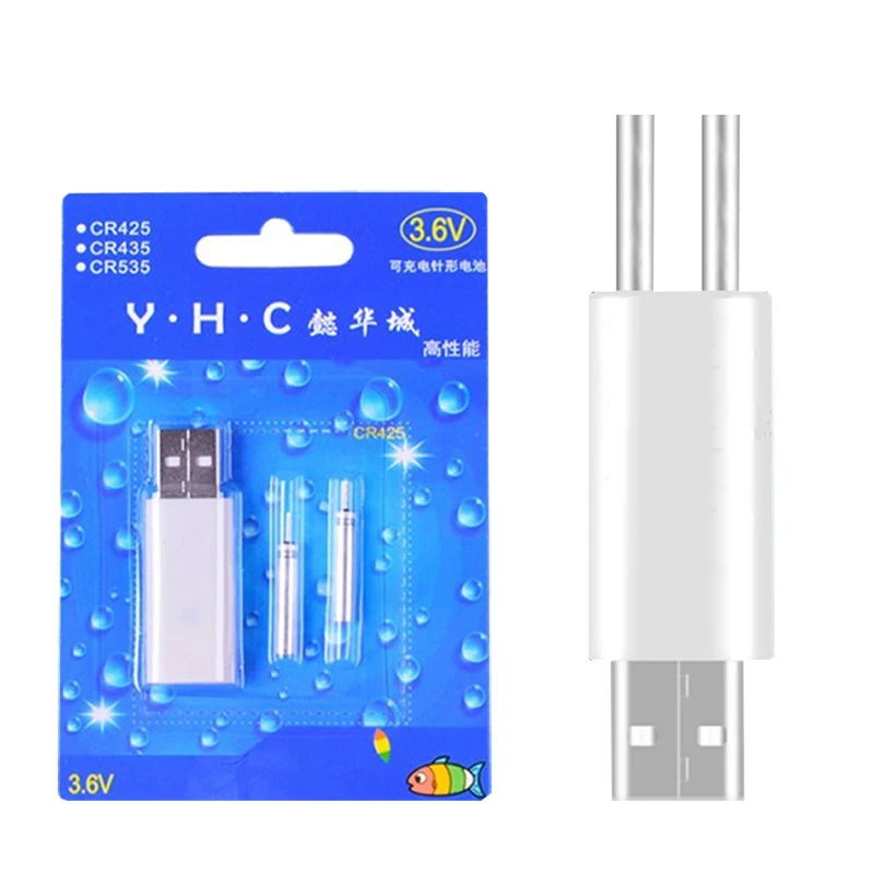 

Funhe Fishing Floats Rechargeable CR425 Battery Match USB to Use Suit for Different Charger Devices Electronic Floats Fishing