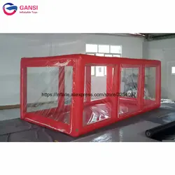 Красный цвет 5 м надувная Автомобильная капсула витрина палатка профессиональное производство надувной тентовый гараж для продажи