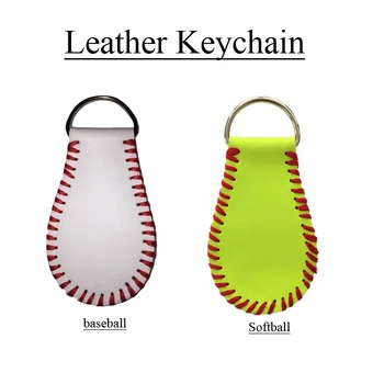 

Personalized Baseball or Softball Keychain Made from Genuine Leather Baseballs!