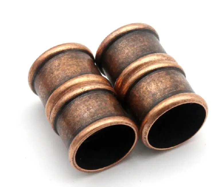 3 комплекта 10 мм Внутреннее отверстие Золотая магнитная застежка для ювелирного браслета делая сильный магнит легко вкл и ВЫКЛ - Color: Antique Copper