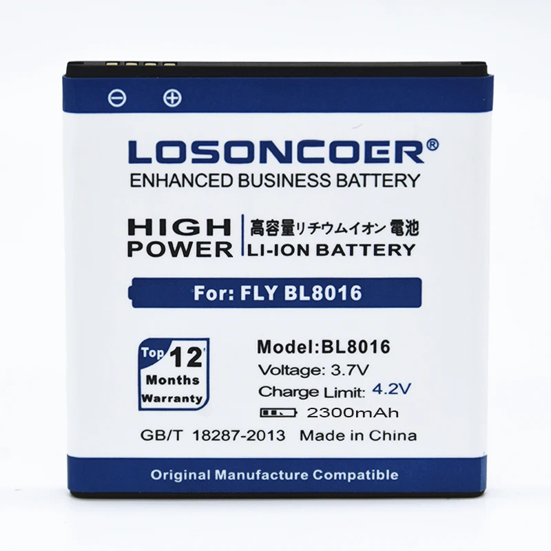 LOSONCOER 2300 мАч BL8016 BL 8016 BL-8016 батареи для FLY BL8016 Смартфон батарея+ быстрое прибытие