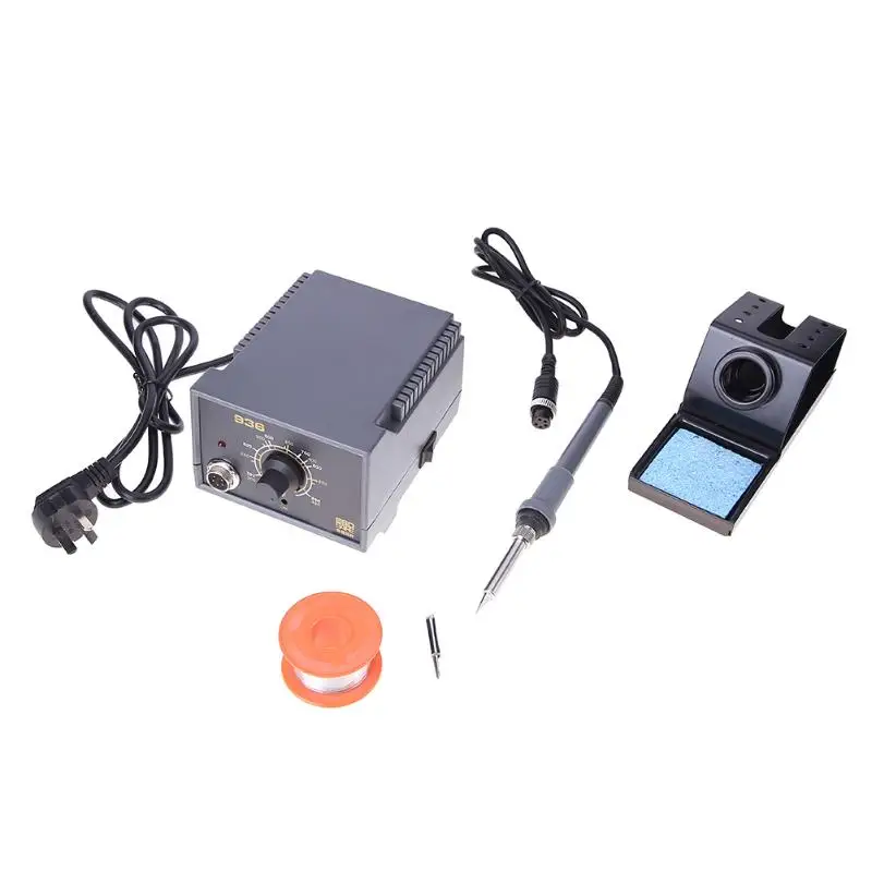 

60W 936A Electric Soldering Iron Station Kit Thermostat Home Welding Tool Set Welding Frame + Welding Gun + Rosin