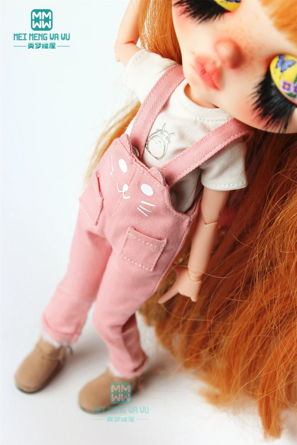 28-30cm Clothes for Doll fits Blyth Azone OB23 OB24 Doll overalls jumpsuit bib pants Toys Gift