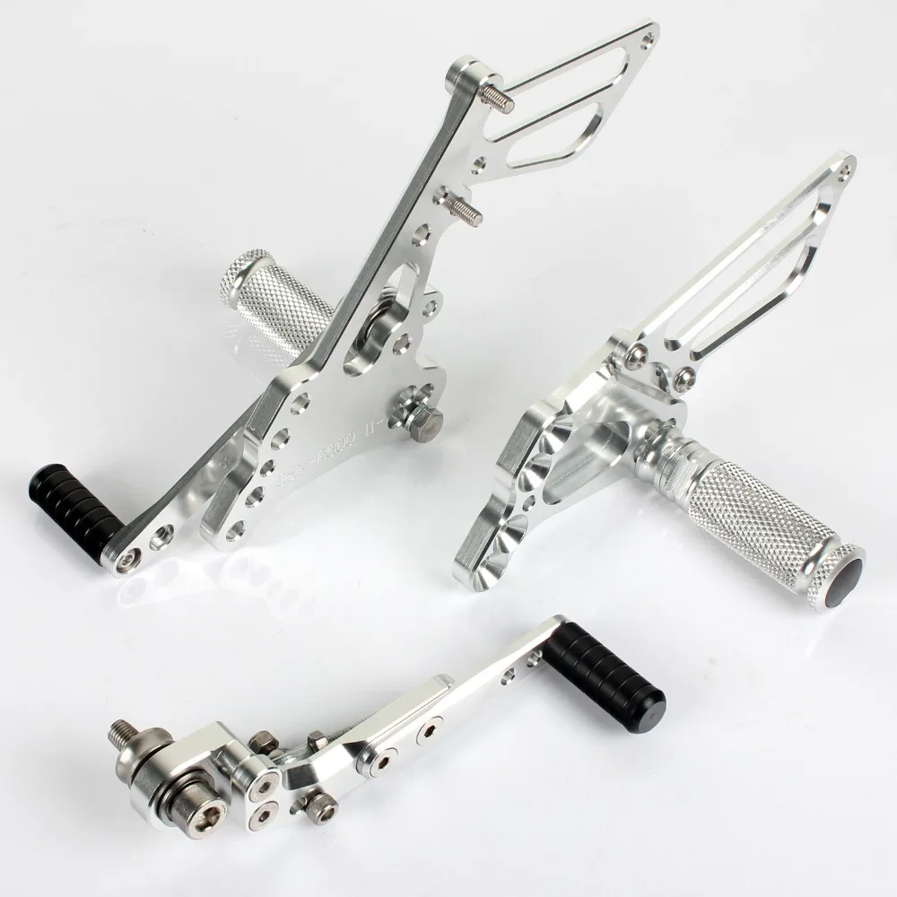 BIKINGBOY Rearsets задние комплекты подножки для GSXR 600 GSX R 750 11 12 13 14 15 16 17 18 регулируемые