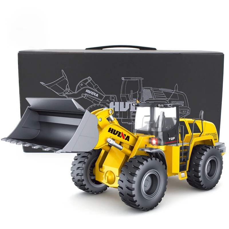 HUINA RC экскаватор, 583 2,4G 1:14 пульт дистанционного управления Строительная игрушка бульдозер модель автомобиля Инженерная машина игрушки для детей