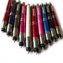 Супер хороший стилус карандаши Топ экран под стилус сенсорная шариковая ручка personalzied ручка с вашим логотипом/бренд/текст/Электронная почта бесплатно лазером