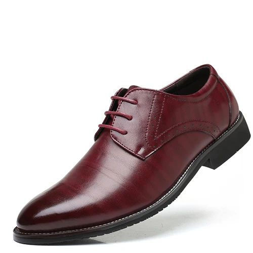 MEIJIANA/Модная брендовая мужская обувь; повседневная кожаная обувь ручной работы; мужские лоферы; лоферы с металлической пряжкой - Цвет: Red-03
