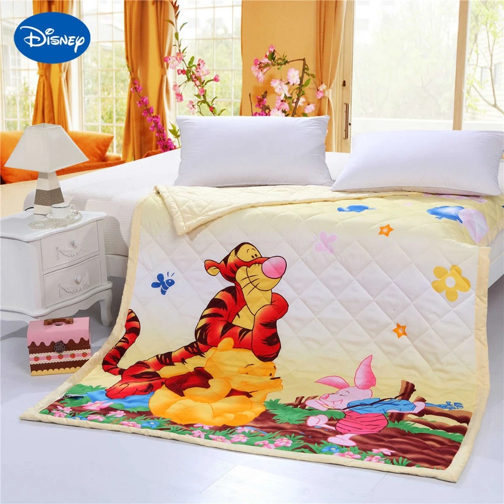 Soften up your space with a chunky knit blanket, velvet throw or floral quilted bedspread. winnie the pooh tigger quilts comforter single twin full queen bedspread cotton fabric woven 3d beige disney cartoon boys summer
