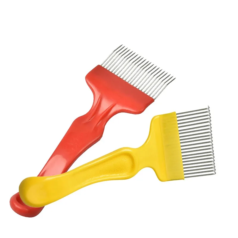 

1pcs Stainless Steel Tines Comb Uncapping Fork Scratcher Cut Honey Fork Bee Beekeeping Tools