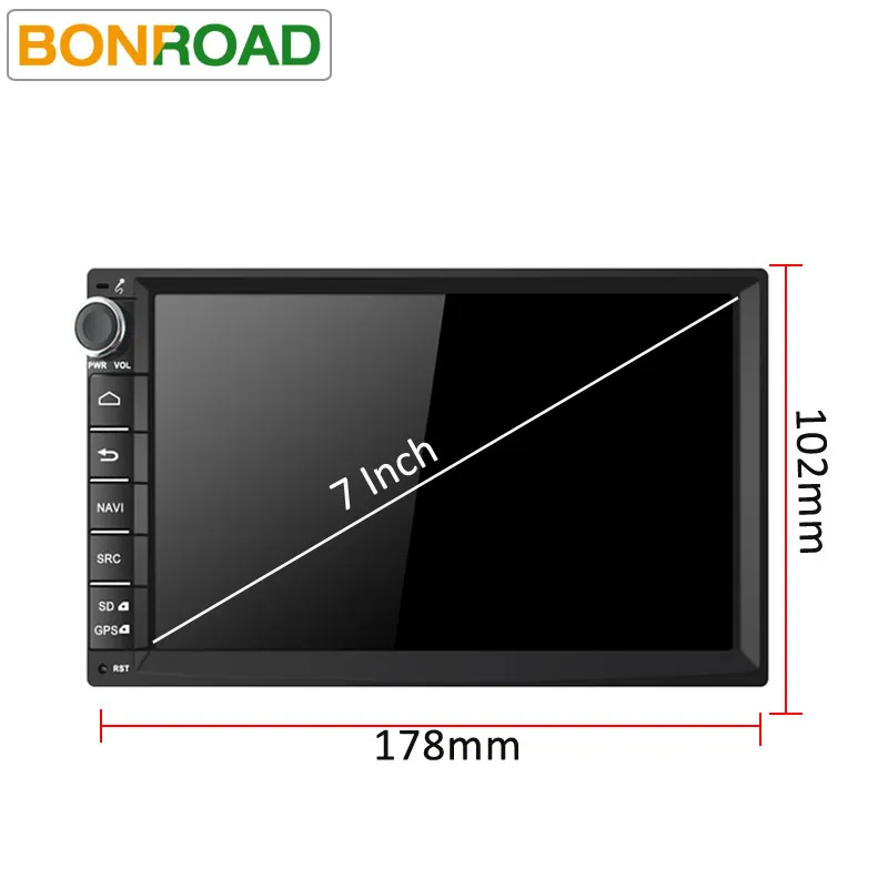 Clearance Bonroad 707A8D5 7"1024*600 Android 8.1.0 Ram2G Rom32GB Octa Car Stereo Universal For Nissan GPS Radio Audio Player(No DVD) 4