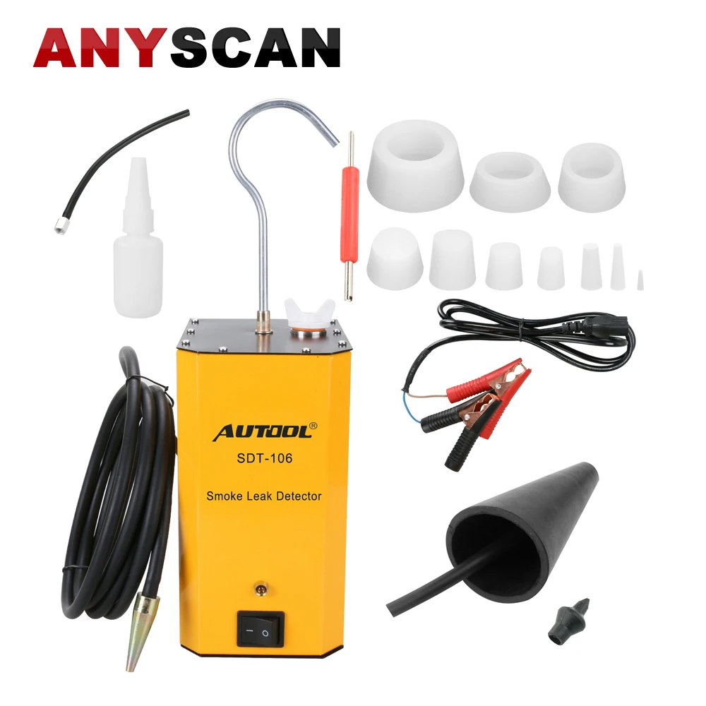 

AUTOOL SDT-106 12V Car Pipe Systems Smoke Leak Detector Exhaust Smoke Meter Automotive Diagnostic Tester Tool