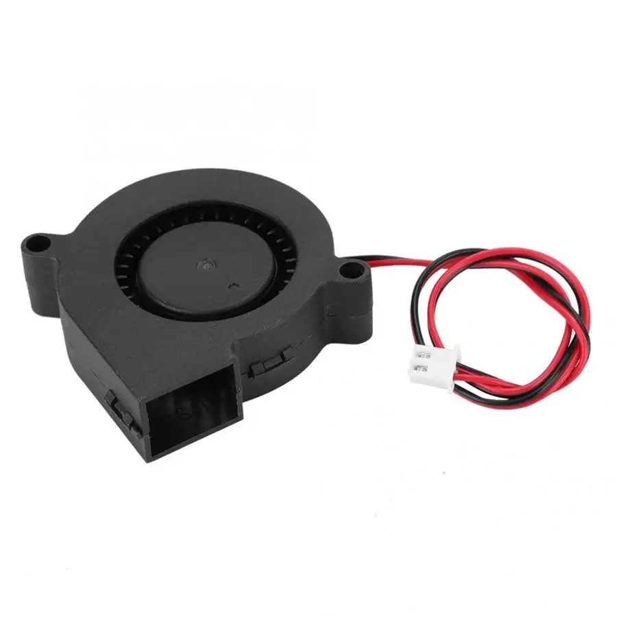 

5015 3V Turbo Fan 3D Printer Accessories Blower Radiator Cooling Fan PBT Anti-plastic Material 3D Printer Fan