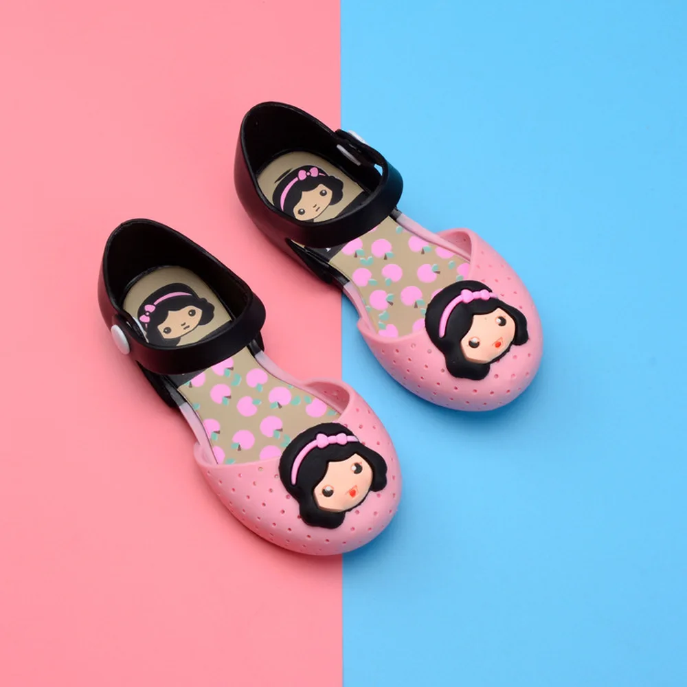 

Mini Melissa Jelly Sandals Wave Point pretty girls Tie Sandals Girl happy cool Princess Sandals Comfortable snow White Shoes