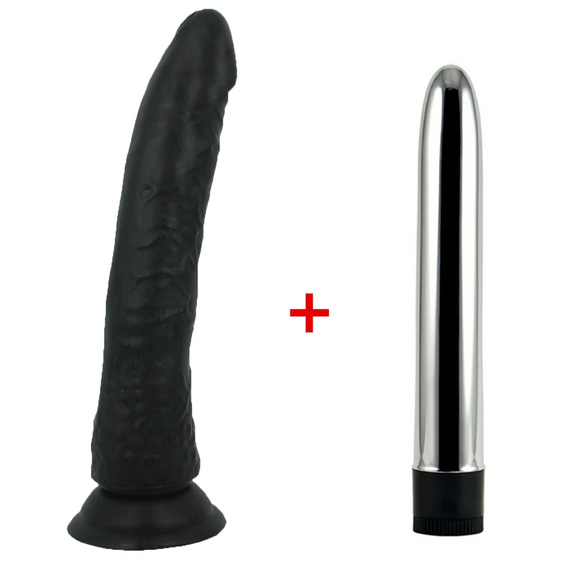 black Big Realistic font b Dildo b font Strong Suction Cup Dick Penis multi Speed strong