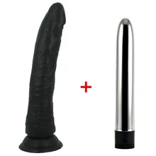 black Big Realistic font b Dildo b font Strong Suction Cup Dick Penis multi Speed strong