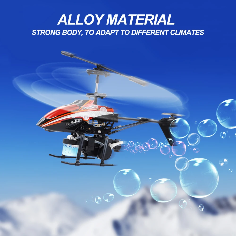 Goedkoop Bubble Rc Helicopter Mini Drone Telecommande 3.5CH Construit Nl Gyroscoop Rtf Rc Vliegtuig Kids Control Remote Shoot Water Drone