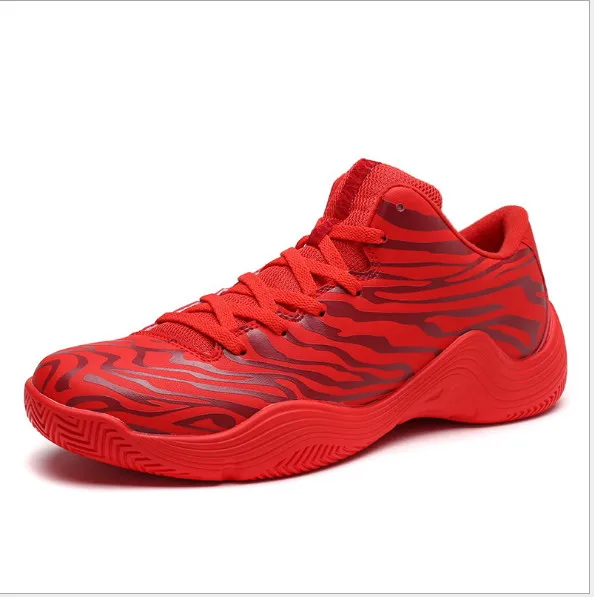 

Basketball shoes summer wear shock absorption rainbow large size basketball boots three-dimensional offset men's shoes