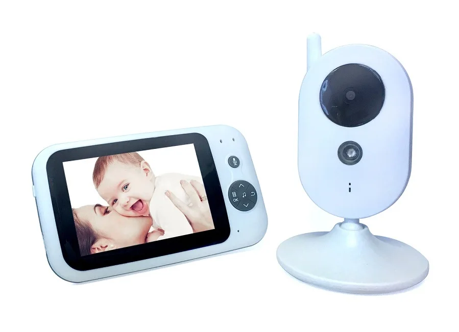 Детская камера видеоняни и радионяни звук 3,5 дюймов ЖК дисплей ИК переговорное устройство с режимом ночной съемки колыбельные Термометры
