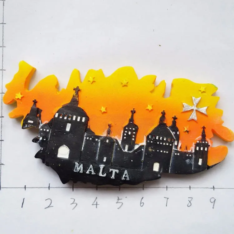 Мальта туристический сувенир магнитик на холодильник