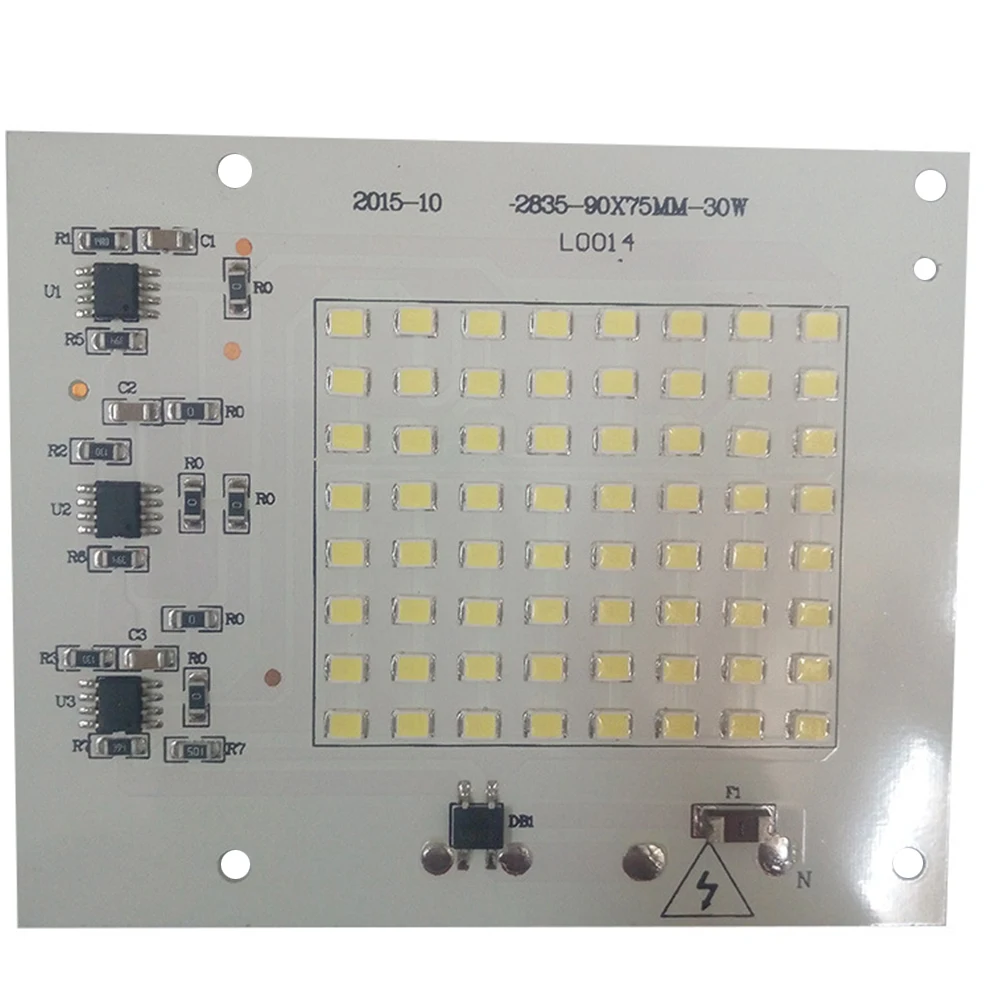 10 20 30 50 90 W 220 V integrated pcb плата преобразователя белый/теплый белый источник света для