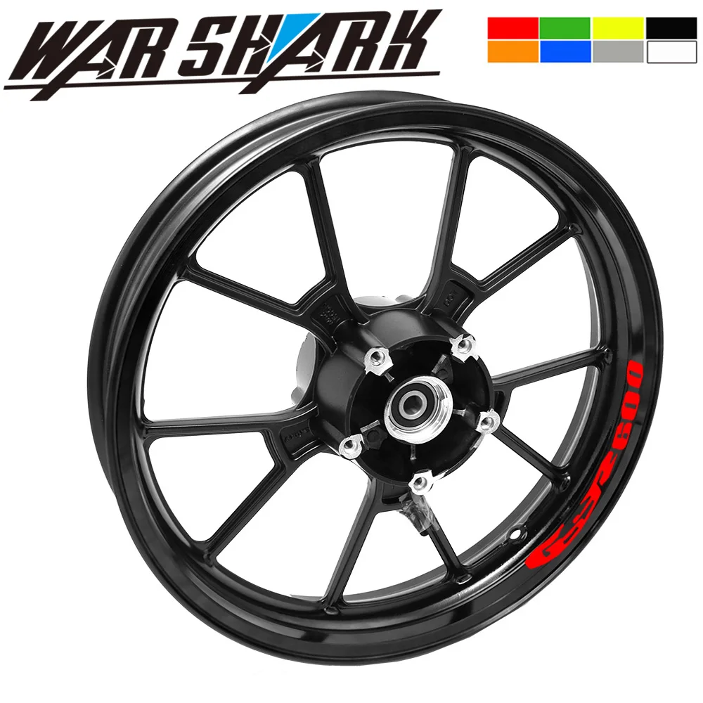 

For SUZUKI GSR 600 GSR600 GSR400 GSR 400 Motorcycle Front & Rear CUSTOM INNER RIM DECALS WHEEL Reflective STICKERS STRIPES