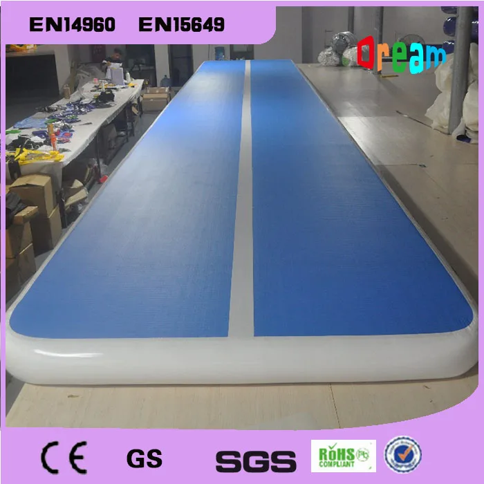 

Free Shipping 7x1x0.2m Blue Inflatable Gymnastics Airtrack Floor Tumbling Air Track For Kids Free One Pump