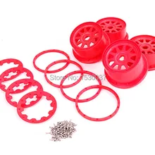 Нейлон super star колеса комплект втулок с кольцо Beadlock и шурупы для 1/5 rovan hpi kingmotor baja 5b rc части автомобиля
