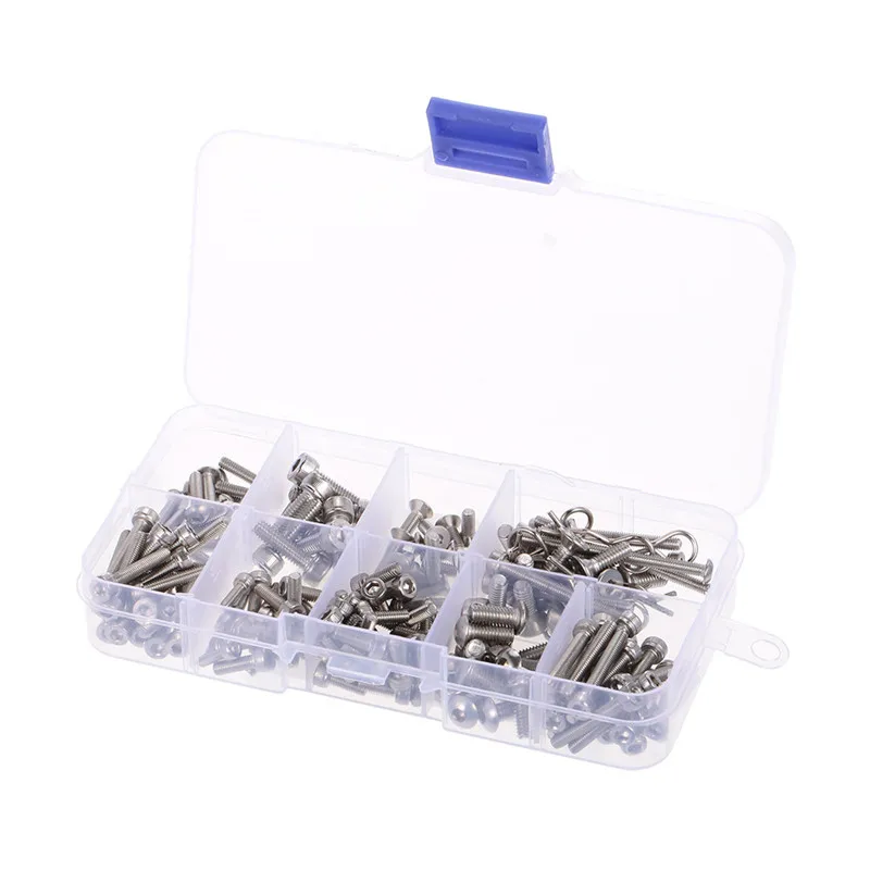 

205PC Stainless Steel Screw Box Kit Set for Traxxas Slash 4x4 Short Truck DIY Tools Rc Car Parts