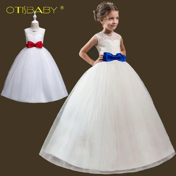 

Children's Party First Communion Dresses White Frocks for Girls Kids Evening Gowns Christmas Dress for Girls 9 10 11 12 13 Years