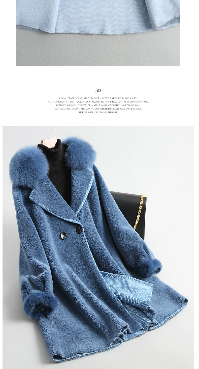 PUDI A18043, Женское зимнее пальто из натуральной шерсти, теплая куртка с натуральным лисьим мехом, пальто для девочек, Женская длинная куртка, пальто