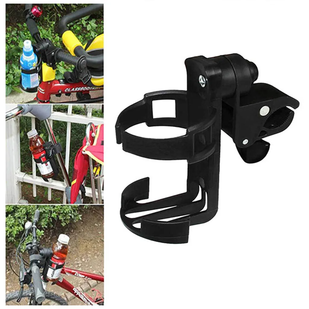 

New Baby Stroller Cup Holder Rack Bottle Universal 360 Rotatable Cup Holder for Pram Stroller Carrying Case Milk Bottle Cart@