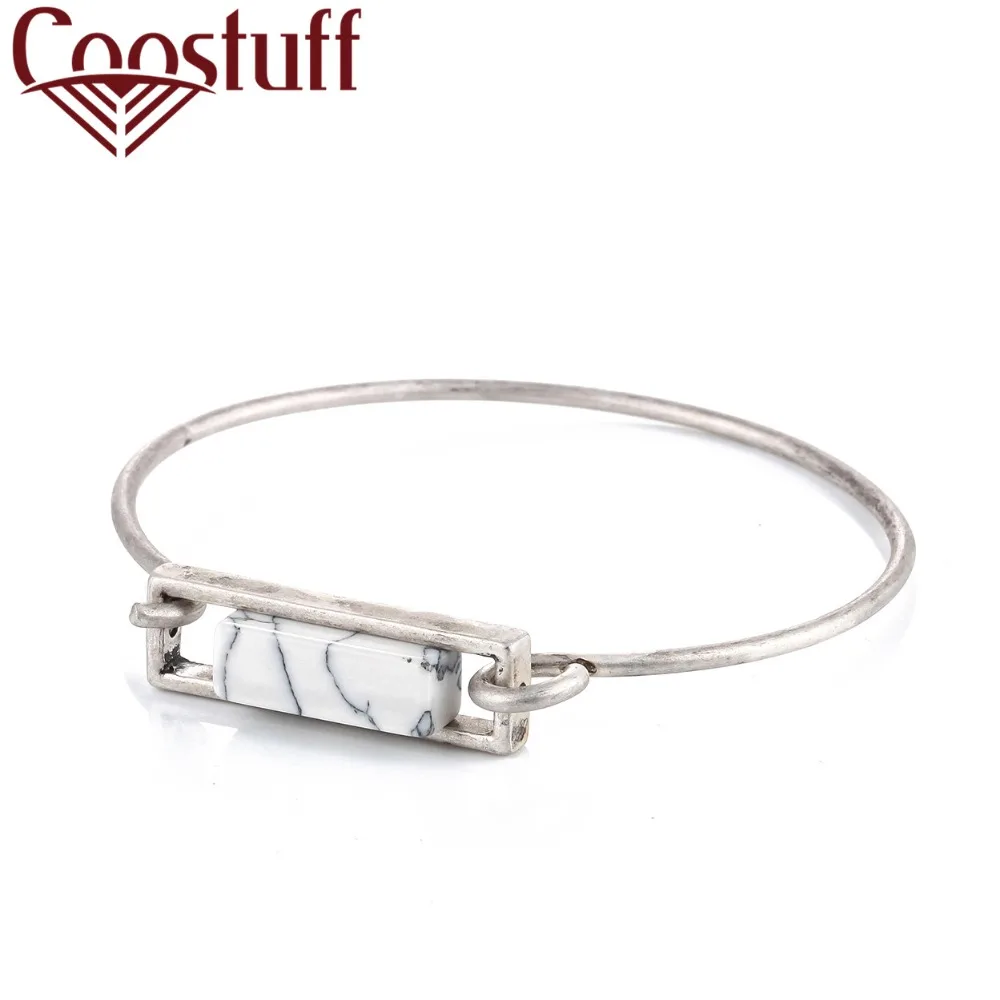 

White Stone bracelet Women Silver Bangles masculina jewelry bracelets & bangles pulseira charm cuff bracelet for women bijoux