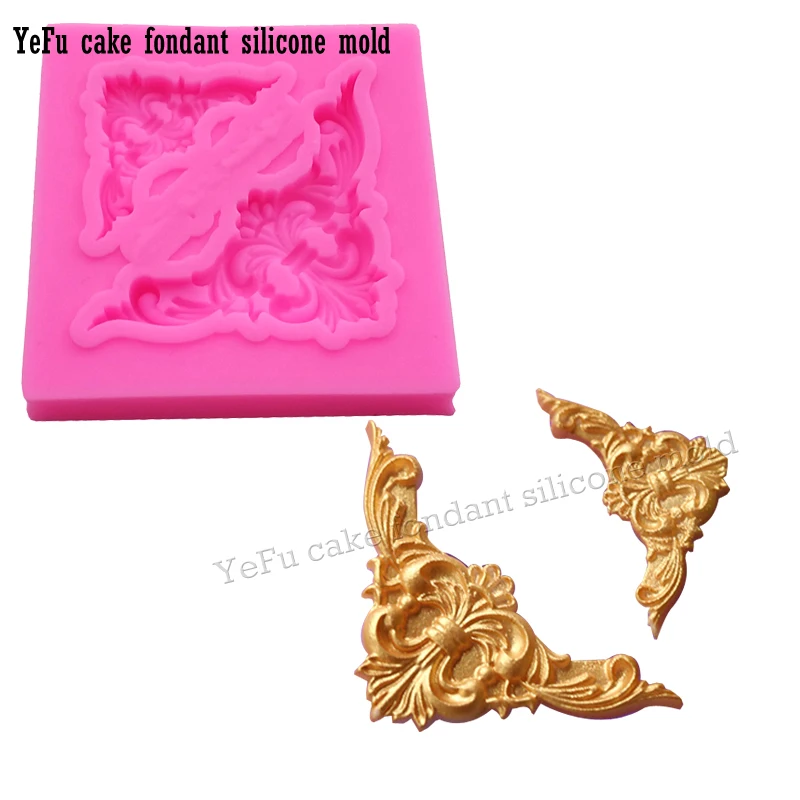 

Vine Border pattern lace decoration Silicone mould Fondant DIY Wedding party Cake Decorating Tools baking molds F0899